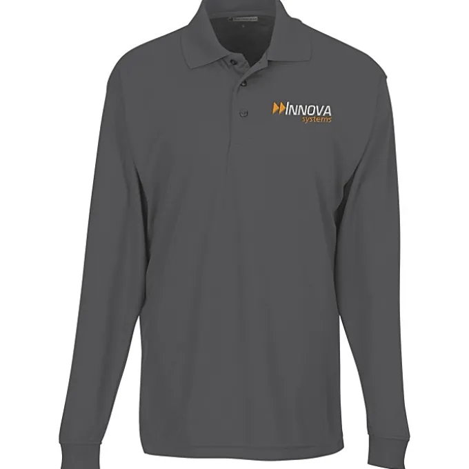 Opponent Micro Pique Long Sleeve Wicking Polo