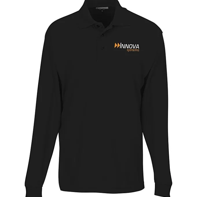 Opponent Micro Pique Long Sleeve Wicking Polo