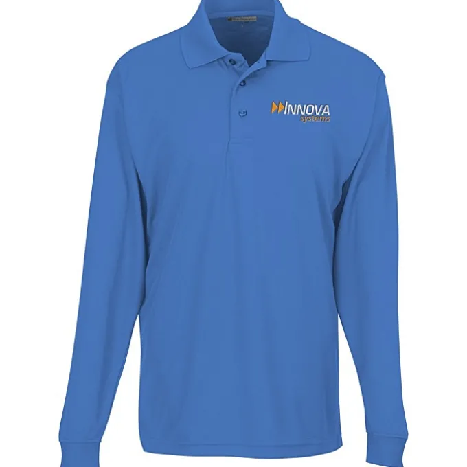 Opponent Micro Pique Long Sleeve Wicking Polo