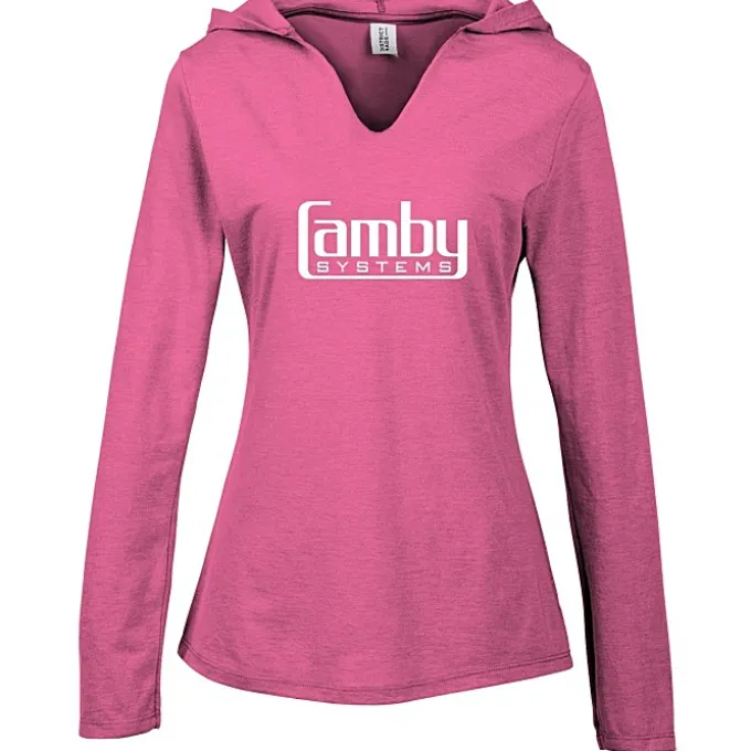 Optimal Tri-Blend Hooded T-Shirt - Ladies'