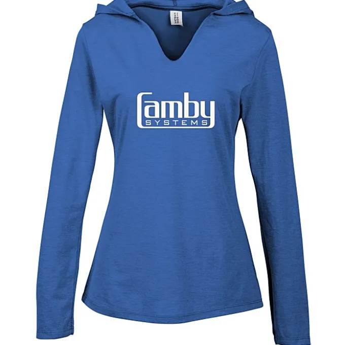 Optimal Tri-Blend Hooded T-Shirt - Ladies'