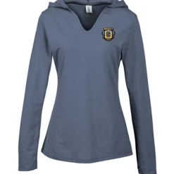 Optimal Tri-Blend Hooded T-Shirt - Ladies' - Embroidered