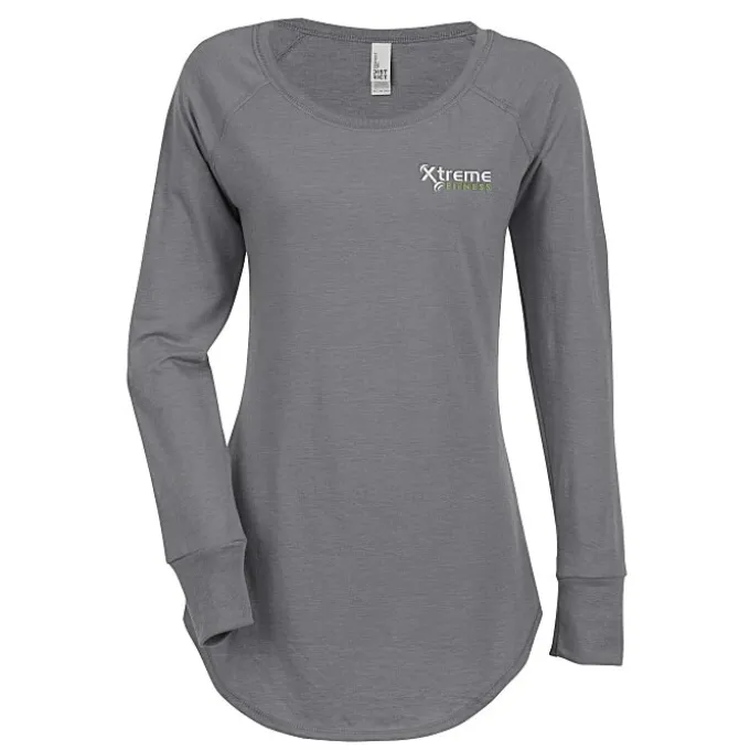 Optimal Tri-Blend Long Sleeve T-Shirt - Ladies' - Embroidered