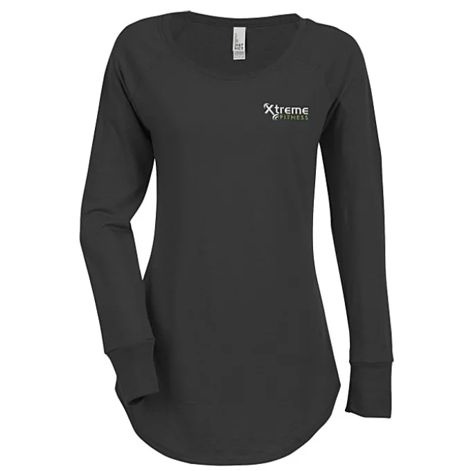 Optimal Tri-Blend Long Sleeve T-Shirt - Ladies' - Embroidered