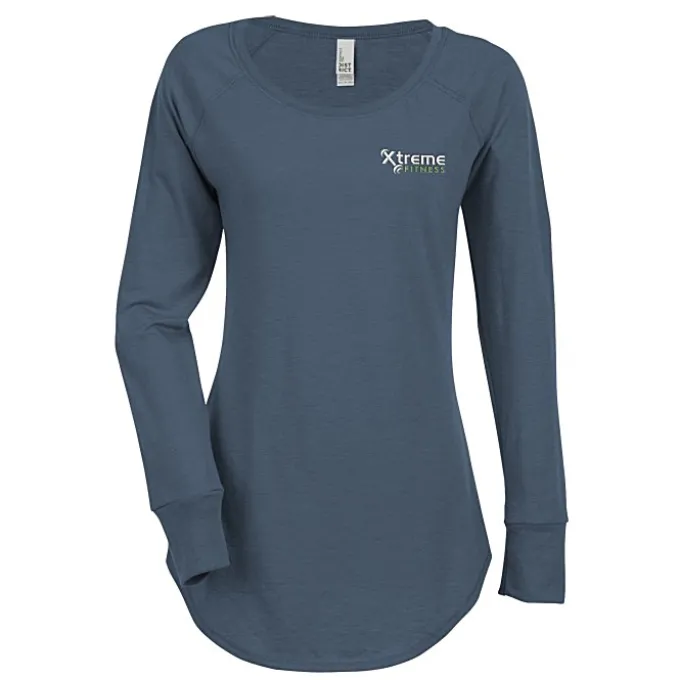 Optimal Tri-Blend Long Sleeve T-Shirt - Ladies' - Embroidered