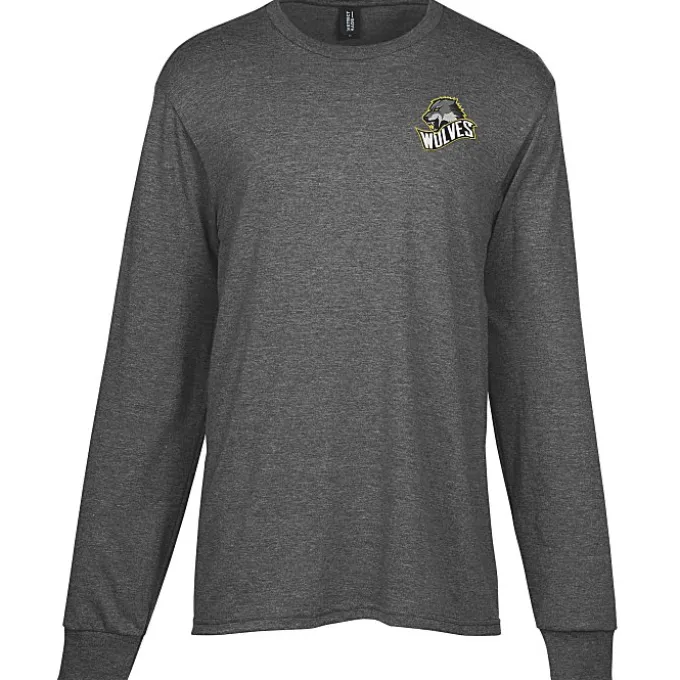 Optimal Tri-Blend Long Sleeve T-Shirt - Men's - Embroidered