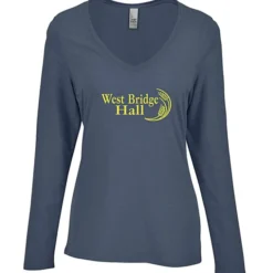 Optimal Tri-Blend Long Sleeve V-Neck T-Shirt - Ladies'