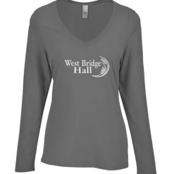 Optimal Tri-Blend Long Sleeve V-Neck T-Shirt - Ladies'