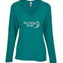 Optimal Tri-Blend Long Sleeve V-Neck T-Shirt - Ladies'