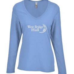 Optimal Tri-Blend Long Sleeve V-Neck T-Shirt - Ladies'