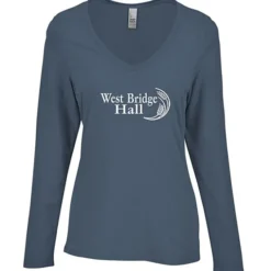 Optimal Tri-Blend Long Sleeve V-Neck T-Shirt - Ladies'