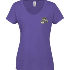 Optimal Tri-Blend V-Neck T-Shirt - Ladies' - Embroidered