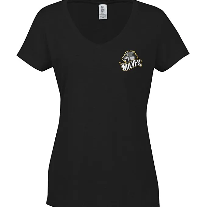 Optimal Tri-Blend V-Neck T-Shirt - Ladies' - Embroidered