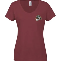 Optimal Tri-Blend V-Neck T-Shirt - Ladies' - Embroidered