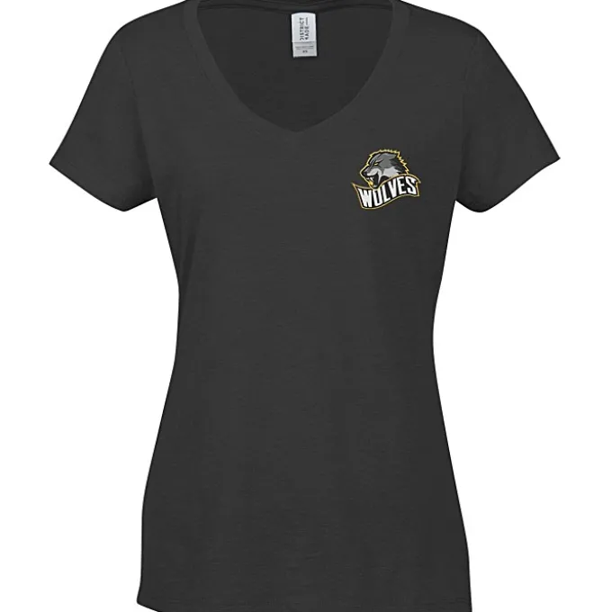 Optimal Tri-Blend V-Neck T-Shirt - Ladies' - Embroidered