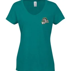 Optimal Tri-Blend V-Neck T-Shirt - Ladies' - Embroidered