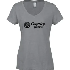 Optimal Tri-Blend V-Neck T-Shirt - Ladies' - Screen