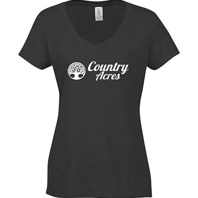 Optimal Tri-Blend V-Neck T-Shirt - Ladies' - Screen