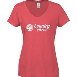 Optimal Tri-Blend V-Neck T-Shirt - Ladies' - Screen