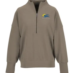 Ottoman Rib 1/4-Zip Pullover - Ladies'