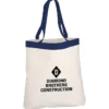 12-ounce Cotton Canvas Color Band Tote