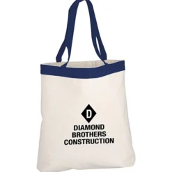 12-ounce Cotton Canvas Color Band Tote