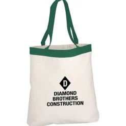 12-ounce Cotton Canvas Color Band Tote
