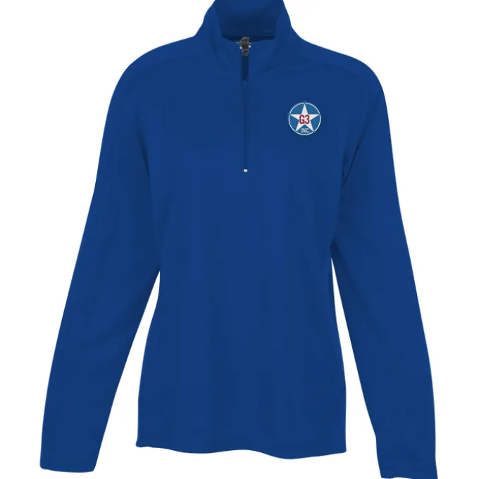3.8-ounce Performance 1/4-Zip Pullover - Ladies' - Embroidered