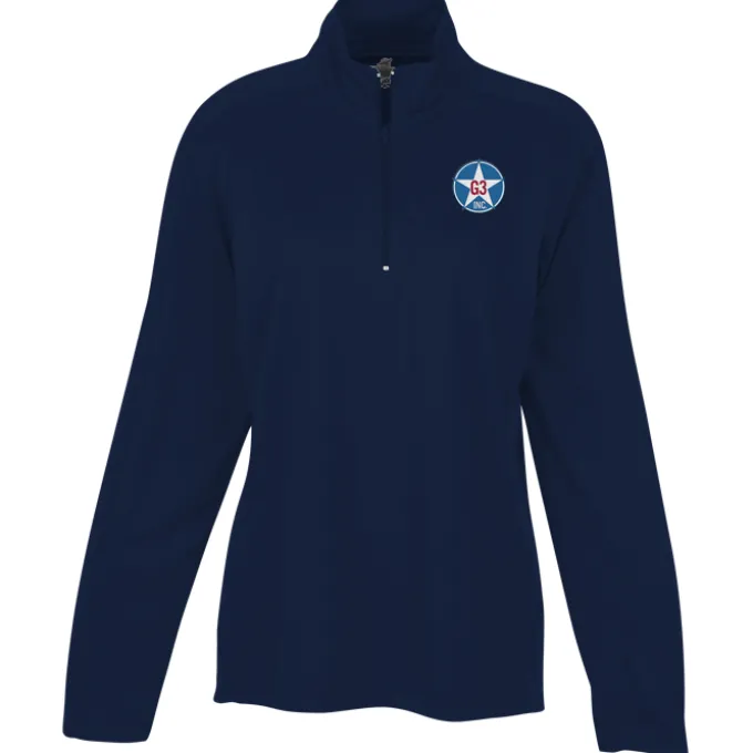 3.8-ounce Performance 1/4-Zip Pullover - Ladies' - Embroidered