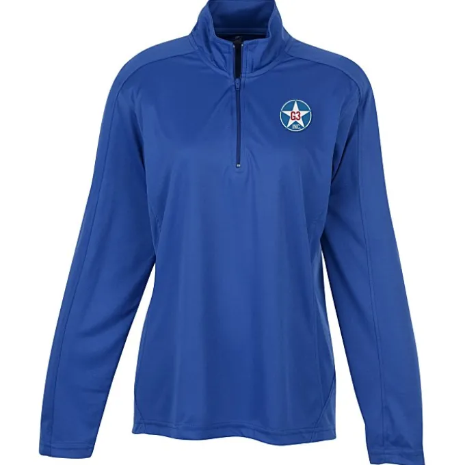 3.8-ounce Performance 1/4-Zip Pullover - Ladies' - Embroidered