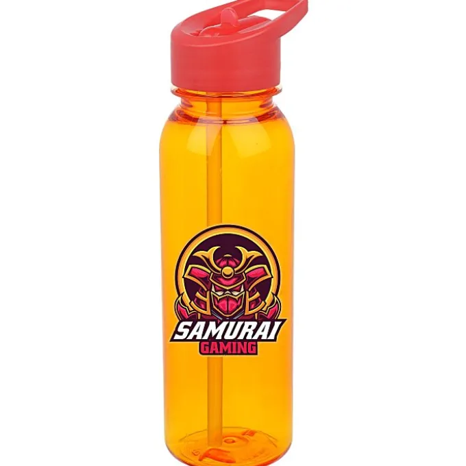 Outdoor Bottle with Flip Straw Lid - 24 oz - Full Color