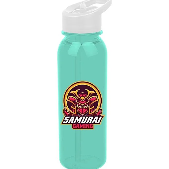Outdoor Bottle with Flip Straw Lid - 24 oz - Full Color