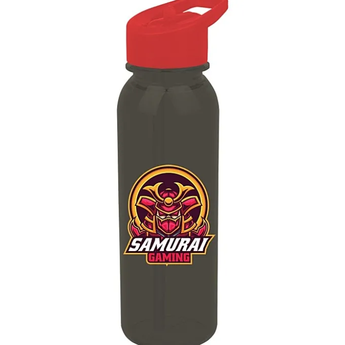 Outdoor Bottle with Flip Straw Lid - 24 oz - Full Color