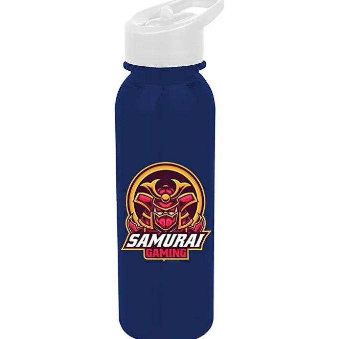 Outdoor Bottle with Flip Straw Lid - 24 oz - Full Color