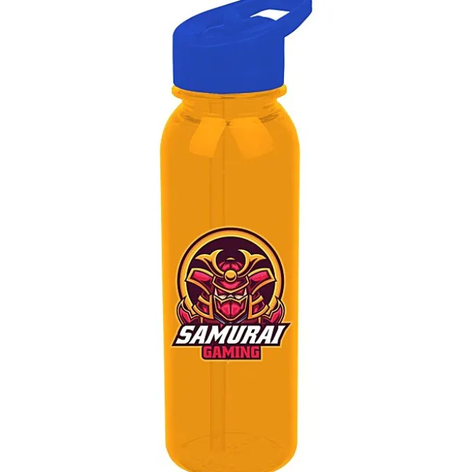 Outdoor Bottle with Flip Straw Lid - 24 oz - Full Color