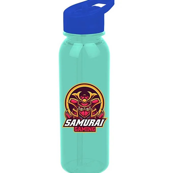 Outdoor Bottle with Flip Straw Lid - 24 oz - Full Color