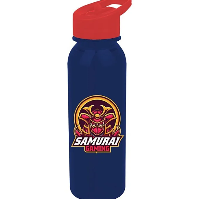 Outdoor Bottle with Flip Straw Lid - 24 oz - Full Color