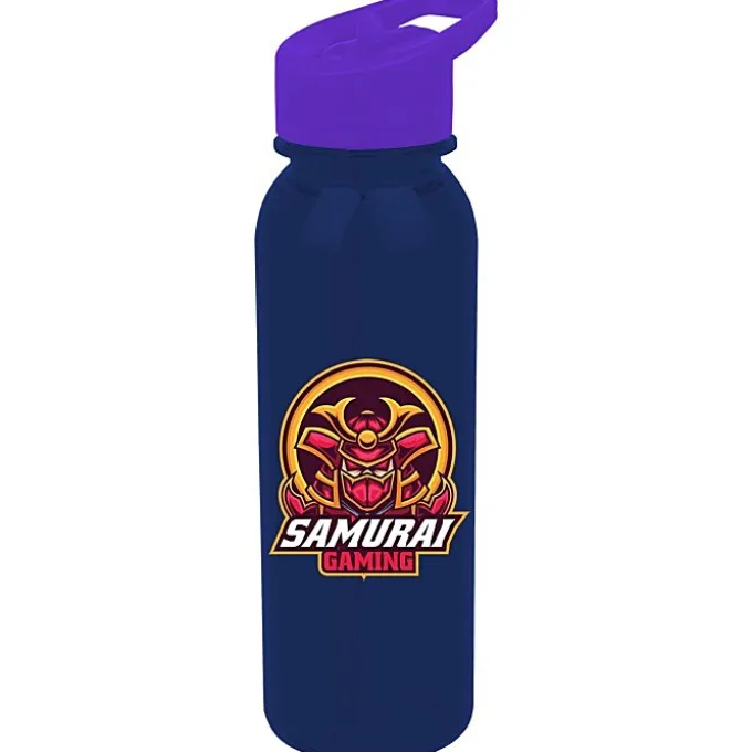 Outdoor Bottle with Flip Straw Lid - 24 oz - Full Color