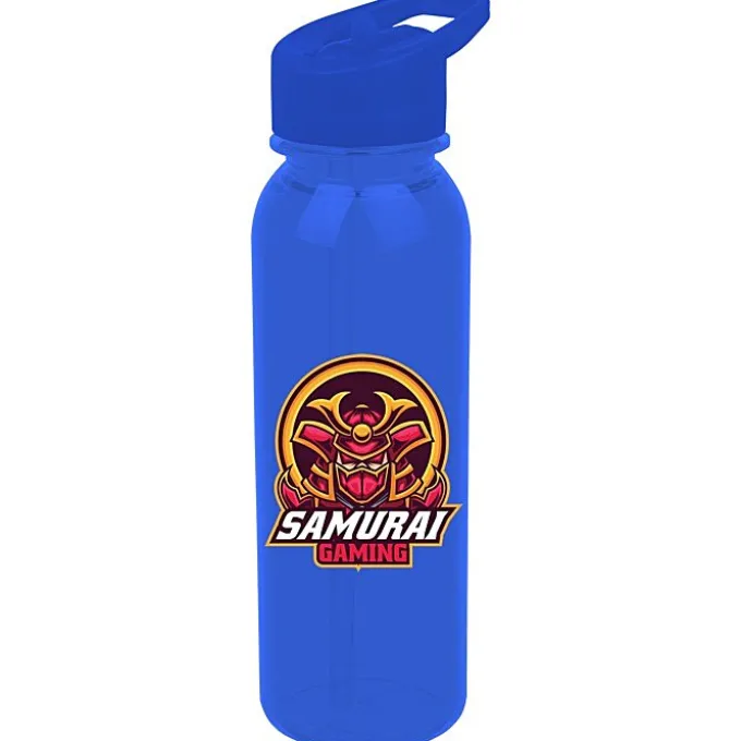 Outdoor Bottle with Flip Straw Lid - 24 oz - Full Color