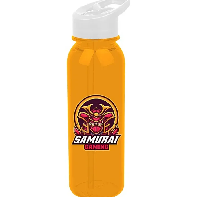 Outdoor Bottle with Flip Straw Lid - 24 oz - Full Color