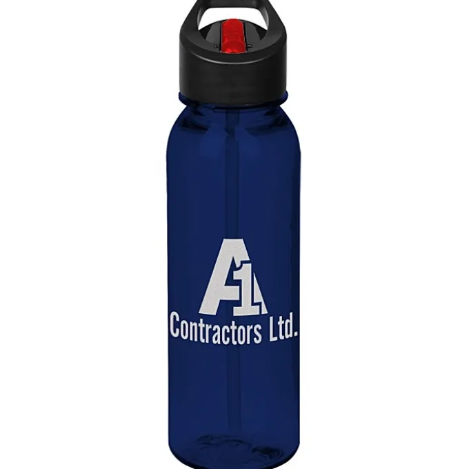 Outdoor Bottle with Two-Tone Flip Straw Lid - 24 oz