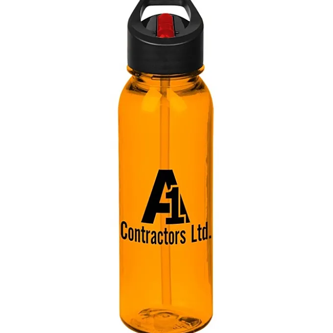 Outdoor Bottle with Two-Tone Flip Straw Lid - 24 oz