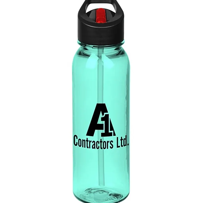 Outdoor Bottle with Two-Tone Flip Straw Lid - 24 oz
