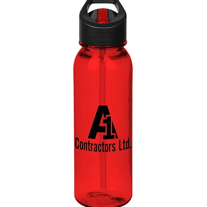 Outdoor Bottle with Two-Tone Flip Straw Lid - 24 oz
