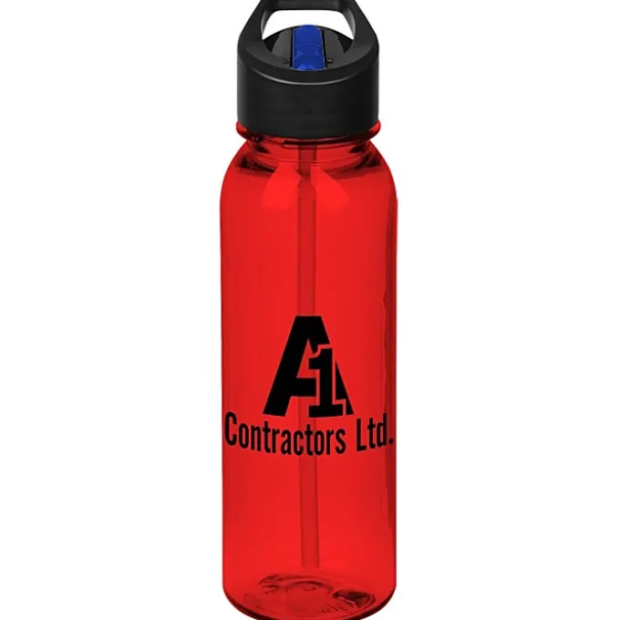 Outdoor Bottle with Two-Tone Flip Straw Lid - 24 oz