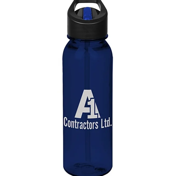 Outdoor Bottle with Two-Tone Flip Straw Lid - 24 oz