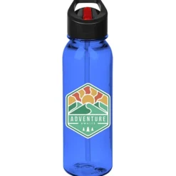 Outdoor Bottle with Two-Tone Flip Straw Lid - 24 oz - Full Color