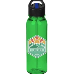 Outdoor Bottle with Two-Tone Flip Straw Lid - 24 oz - Full Color