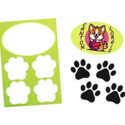 Oval and Paws Vehicle Magnets - 8 1/2 inches x 5 3/4 inches