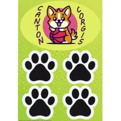 Oval and Paws Vehicle Magnets - 8 1/2 inches x 5 3/4 inches